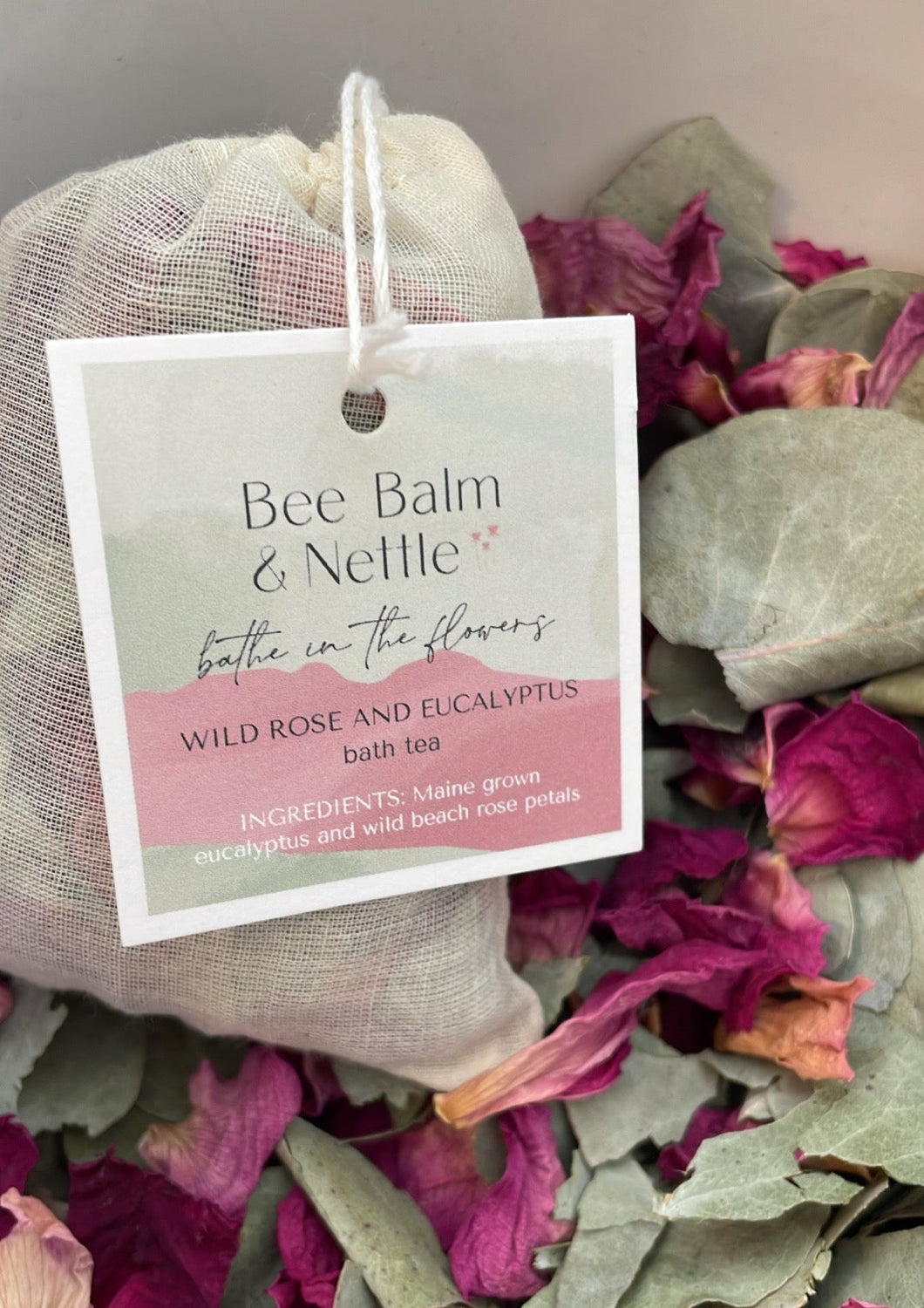 Rose and Eucalyptus bath tea